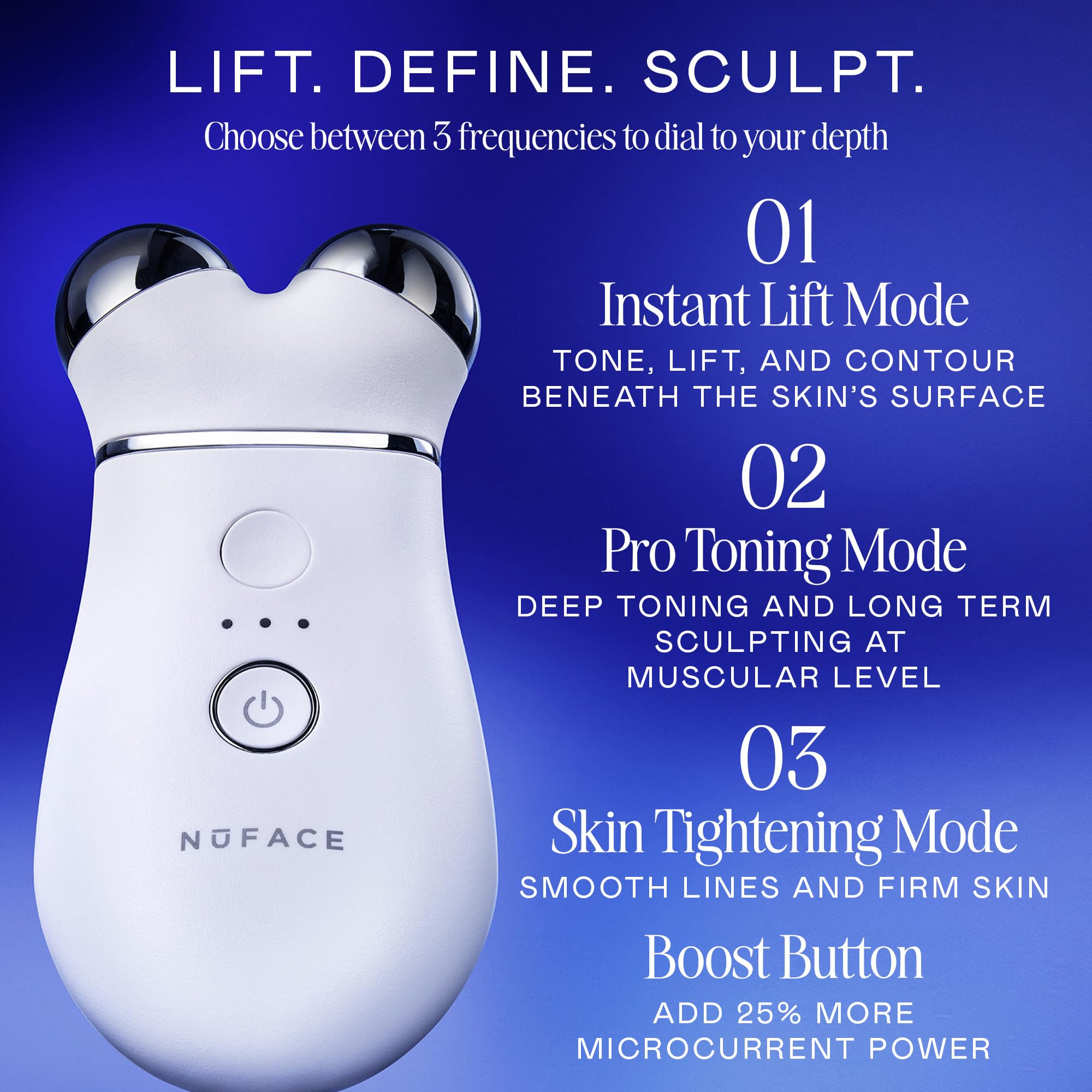 NuFace Trinity 美顔器 NuFACE Trinity+ Microcurrent Facial Device Kit - FDA Cleared Face